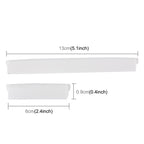 FR JG-031 8 PCS Rubber Car Side Door Edge Protection Guards Cover Trims Stickers, White, Black, Transparent