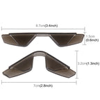 3R 3R-2107 4 PCS Rubber Car Side Door Edge Free Bending Protection Guards Cover Trims Stickers, Coffee, Transparent