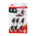 3R 3R-2107 4 PCS Rubber Car Side Door Edge Free Bending Protection Guards Cover Trims Stickers, Coffee, Transparent