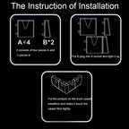 DM-018 4 PCS Assembly Multi-functional Vehicle Protection Stabilization Organization Storage High Quality Holder Kit, DM-018