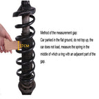 2 PCS Car Auto B Type Shock Absorber Spring Bumper Power Cushion Buffer, Spring Spacing: 34mm, Colloid Height: 62mm, B Type（Spring Spacing: 34mm, Height: 62mm）