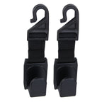2 PCS SHUNWEI SW-2504 Plastic Hook Holder for Car Seat Headrest Backrest, Max Load: 6kg, SW-2504