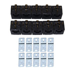 10 PCS JD-1914 40 AMP 12V Waterproof Car Auto Five Plugs Relay, 40A