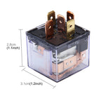 10 PCS JD-1914 80 AMP 12V Waterproof Car Auto Five Plugs Relay, 80A