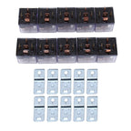 10 PCS JD-1914 80 AMP 12V Waterproof Car Auto Five Plugs Relay, 80A