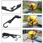 Motorcycle Elastic Fix Helmet Rope with 2 Hooks, Length: 60cm, Elastic Fix Helmet Rope