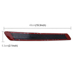 4 PCS Universal Car Auto Plastic Wrap Rubber Front Rear Body Bumper Guard Protector Strip Sticker