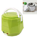 OUSHIBA Car Auto C3 Mini Multi-function Rice Cooker 12V 1.3L Volume for Rice Soup Noodles Vegetable Dessert, Green, White, Pink