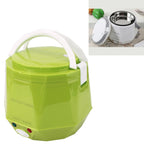 OUSHIBA Car Auto C3 Mini Multi-function Rice Cooker 12V 1.3L Volume for Rice Soup Noodles Vegetable Dessert, Green, White, Pink