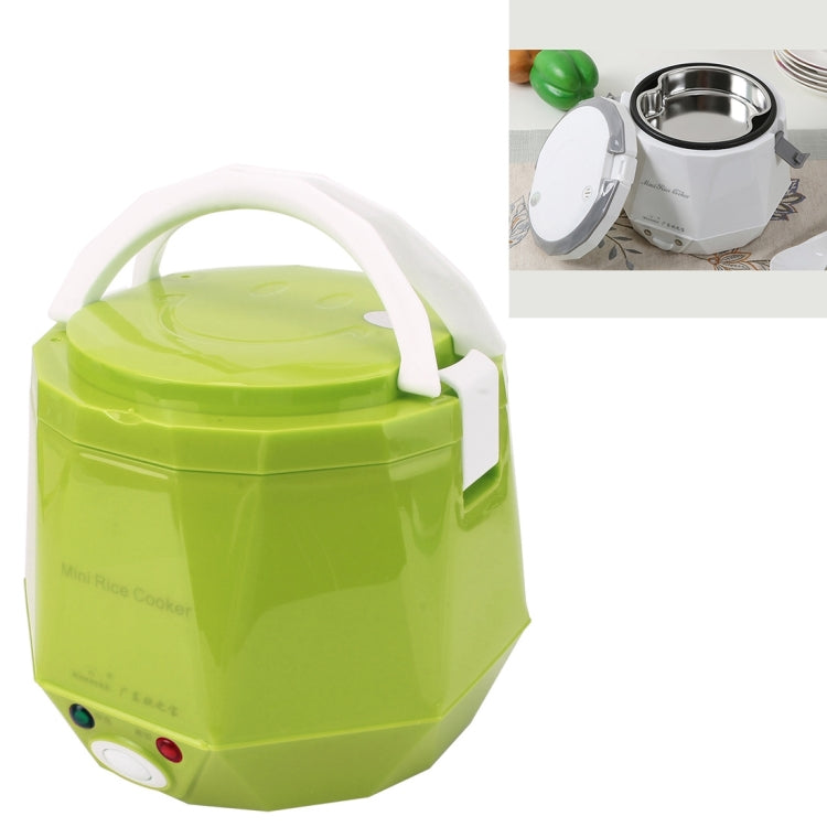 OUSHIBA Car Auto C3 Mini Multi-function Rice Cooker 12V 1.3L Volume for Rice Soup Noodles Vegetable Dessert, Green, White, Pink