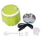 OUSHIBA Car Auto C3 Mini Multi-function Rice Cooker 12V 1.3L Volume for Rice Soup Noodles Vegetable Dessert, Green, White, Pink