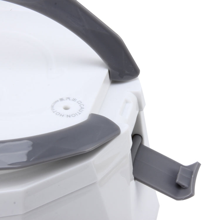 OUSHIBA Car Auto C3 Mini Multi-function Rice Cooker 12V 1.3L Volume for Rice Soup Noodles Vegetable Dessert, White, Green
