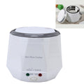OUSHIBA Car Auto C3 Mini Multi-function Rice Cooker 12V 1.3L Volume for Rice Soup Noodles Vegetable Dessert, White, Green