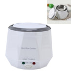OUSHIBA Car Auto C3 Mini Multi-function Rice Cooker 12V 1.3L Volume for Rice Soup Noodles Vegetable Dessert, White, Green