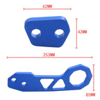 Aluminum Alloy Rear Tow Towing Hook Trailer Ring for Universal Car Auto with 2 x Screw Holes