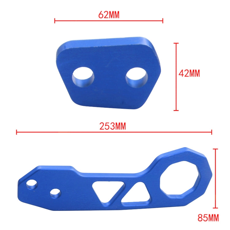 Aluminum Alloy Rear Tow Towing Hook Trailer Ring for Universal Car Auto with 2 x Screw Holes