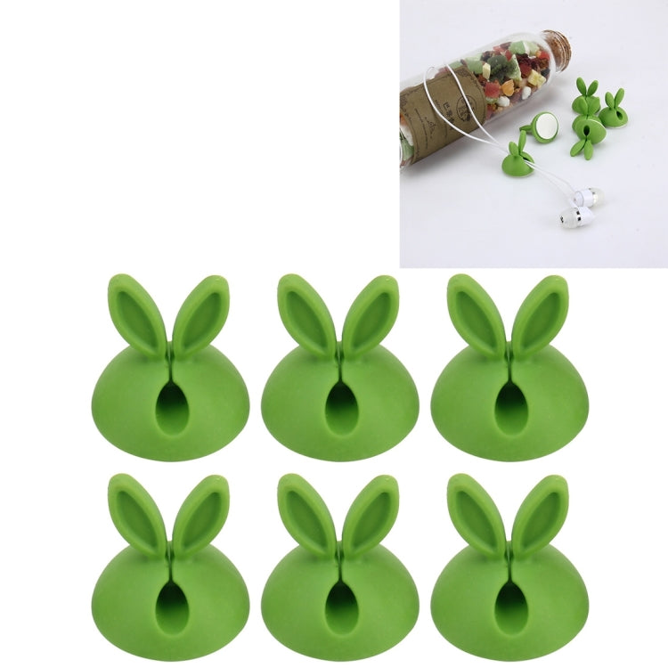 6 PCS CC-941 Rabbit Shape Single Hole Cable Clips Holder, Cable Management System and Cord Organizer Solution, 6 PCS C Rabbit Shape(Green), 6 PCS C Rabbit Shape(Yellow), 6 PCS C Rabbit Shape(Black), 6 PCS C Rabbit Shape(Pink)
