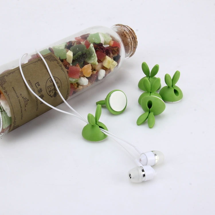 6 PCS CC-941 Rabbit Shape Single Hole Cable Clips Holder, Cable Management System and Cord Organizer Solution, 6 PCS C Rabbit Shape(Green), 6 PCS C Rabbit Shape(Yellow), 6 PCS C Rabbit Shape(Black), 6 PCS C Rabbit Shape(Pink)