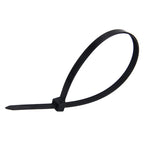 250 PCS 8mm*300mm Nylon Cable Ties, 8mm*300mm Black, 8mm*300mm White