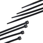 500pcs /Pack 4mm*300mm Nylon Cable Ties, 4mm*300mm Black