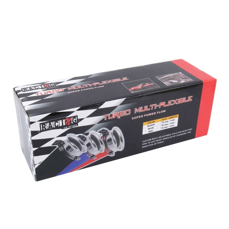 Car Auto Universal Tube Air Filter Adjustable Cold Air Injection Intake System Pipe Without Air Filter