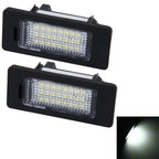 2 PCS License Plate Light with 24 SMD-3528 Lamps for BMW E81/E82/E90/E91/E92/E93/E60/E61/E39 (White Light), For BMW