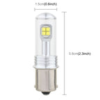 2 PCS  1156/BA15S 40W 800 LM 6000K Car Turn Light Backup Light Brake Light with 8 CREE Lamps, DC 12V, 1156