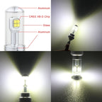 2 PCS  1156/BA15S 40W 800 LM 6000K Car Turn Light Backup Light Brake Light with 8 CREE Lamps, DC 12V, 1156