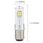 2 PCS  1157/BAY15D 40W 800 LM 6000K Car Turn Light Backup Light Brake Light with 8 CREE Lamps, DC 12V, 1157