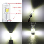 2 PCS  1157/BAY15D 40W 800 LM 6000K Car Turn Light Backup Light Brake Light with 8 CREE Lamps, DC 12V, 1157
