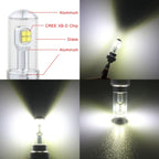 2 PCS  7443 40W 800 LM 6000K Car Brake Light with 8 CREE Lamps, DC 12V, 7443