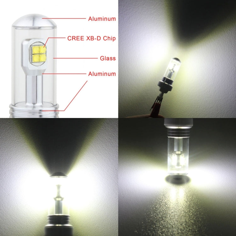 2 PCS  7443 40W 800 LM 6000K Car Brake Light with 8 CREE Lamps, DC 12V, 7443