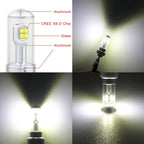 2 PCS  H4 40W 800 LM 6000K 8 CREE LEDs Car Fog Lights, DC 12V, H4