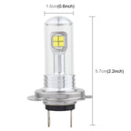 2 PCS  H7 40W 800 LM 6000K 8 CREE LEDs Car Fog Lights, DC 12V, H7