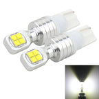 2 PCS  T10/W5W 40W 800 LM 6000K Car Clearance Light Reading Light License Light with 8 Lamp, DC 12V, White Light, Yellow Light, Blue Light, Red Light