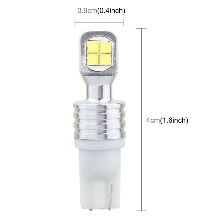 2 PCS  T10/W5W 40W 800 LM 6000K Car Clearance Light Reading Light License Light with 8 Lamp, DC 12V, White Light, Yellow Light, Blue Light, Red Light