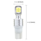 2 PCS  T10/W5W 40W 800 LM 6000K Car Clearance Light Reading Light License Light with 8 Lamp, DC 12V, White Light, Yellow Light, Blue Light, Red Light