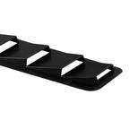 2 PCS Universal Car Air Intake Scoop Bonnet Hood Vent Louver Cooling Panel Trim Set, Black