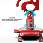 Motorcycle Aluminum Alloy Mobile Phone Bracket with Hook, Suitable for 4-6.5 inch Phones