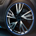 Universal Decorative Scratchproof Stickup 8M Flexible Car Wheel Hub TRIM Mouldings Shining Decoration Strip, 8m, 8m Shining