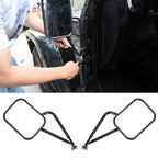 2 PCS Car Door Off Side View Mirror Rectangular Reversing Mirrors for Jeep Wrangler JK 2007-2017, For Jeep Wrangler JK 2007-2017