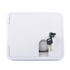 White Water Inlet Integrated Fill Dish Hatch Lock for RV Trailer Camper, A1063