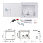 White Water Inlet Integrated Fill Dish Hatch Lock for RV Trailer Camper, A1063