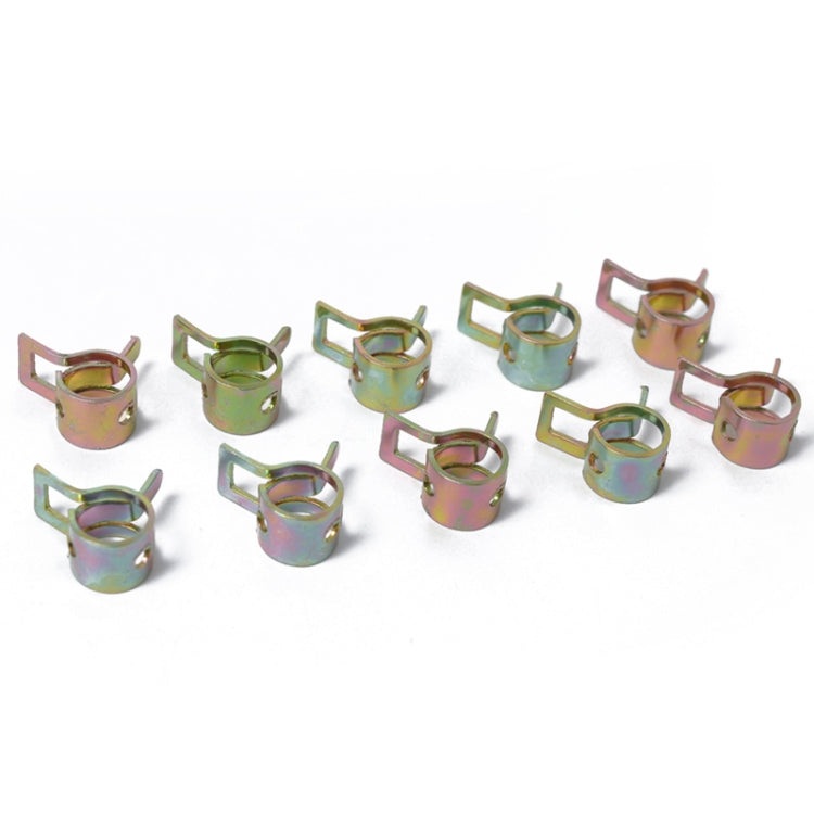 10 PCS 17mm Car Spring Clip Fuel Line Hose Clip Water Pipe Air Tube Clamp Fastener, 10 PCS 17mm