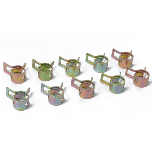 10 PCS 18mm Car Spring Clip Fuel Line Hose Clip Water Pipe Air Tube Clamp Fastener, 10 PCS 18mm