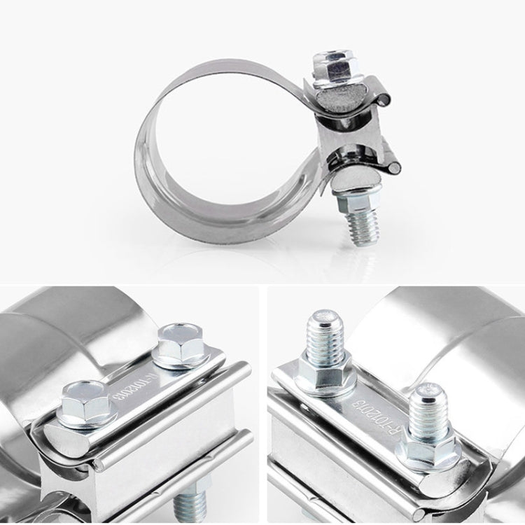 2.0 inch Car Turbo Exhaust Downpipe Stainless Steel Lap Joint Band Clamp, 2.0 inch