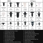 415 PCS Car Retainer Clips Assortment Car Panel Trim Plastic Fasteners Rivet Clips Set, 415 PCS