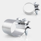 2.5 inch 63mm Car Turbo Exhaust Downpipe Stainless Steel Lap Joint Band Clamp, 2.5 inch