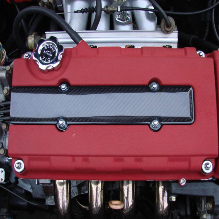 ABS Carbon Fiber Look Valve Cover Spark Plug Insert for Honda, EA001-C