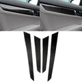 4 PCS Car Carbon Fiber Inner Door Panel Decorative Sticker for Mercedes-Benz W204 2007-2013, Inner Door Panel